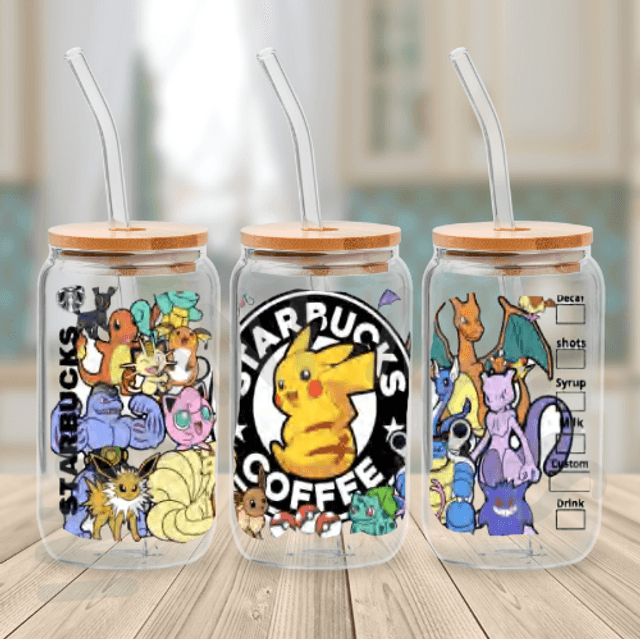 Canette en verre - STARBUCKS - Pokémon